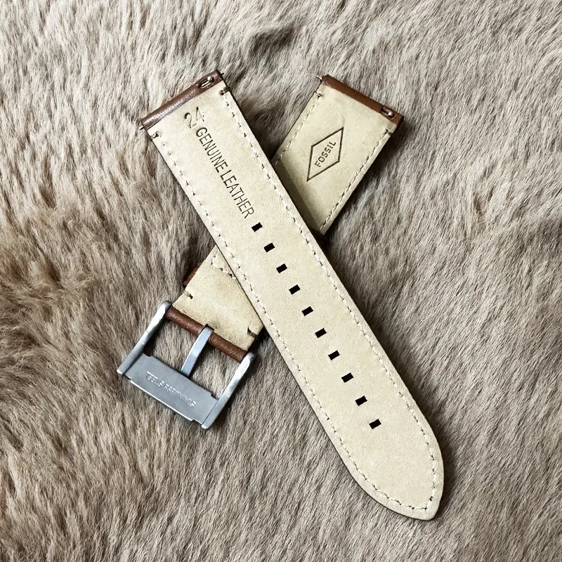 Fossil 24mm Brown Leather Strap Classic Elegant Watch Band Watch Shop BD